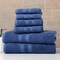 Bibb Home 6 Piece Solid Egyptian Cotton Towel Set 600Gsm Bath Hand Washcloths